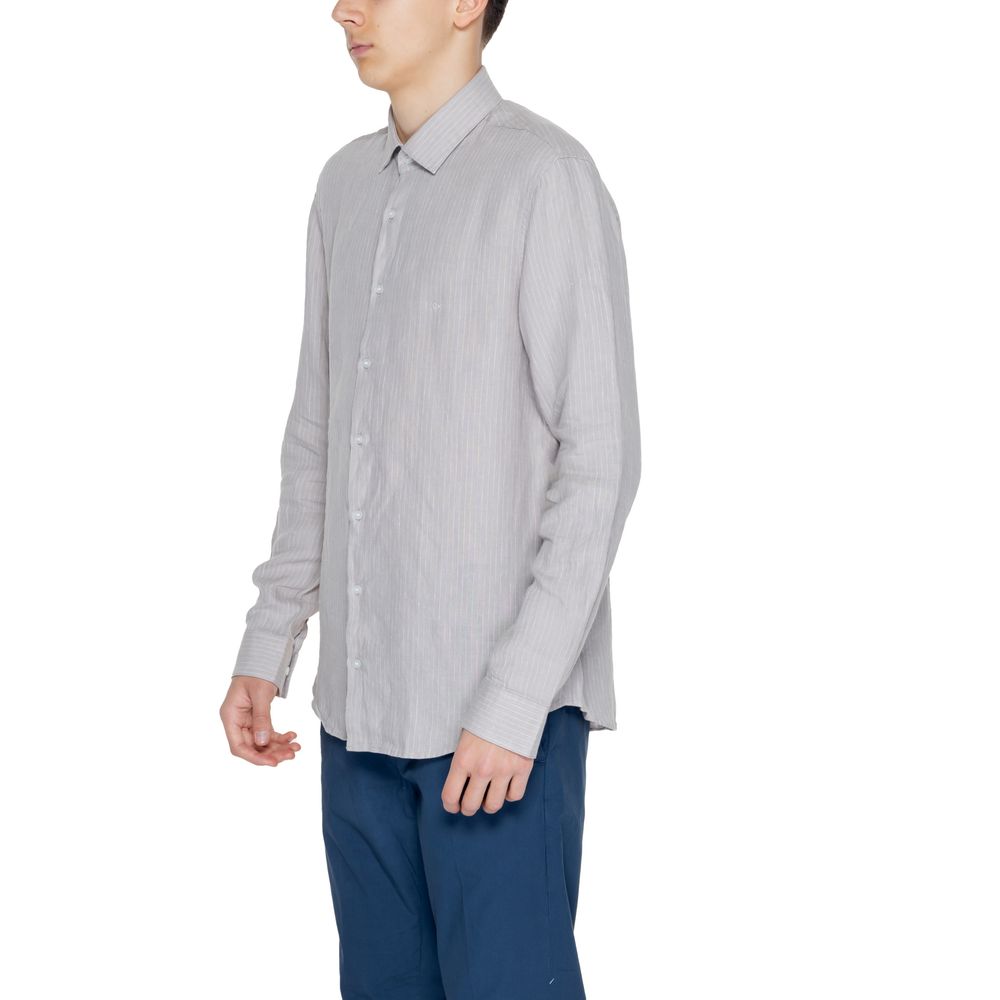 Calvin Klein Beige Linen Shirt -   -  Calvin Klein.