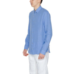 Calvin Klein Blue Linen Shirt -   -  Calvin Klein.
