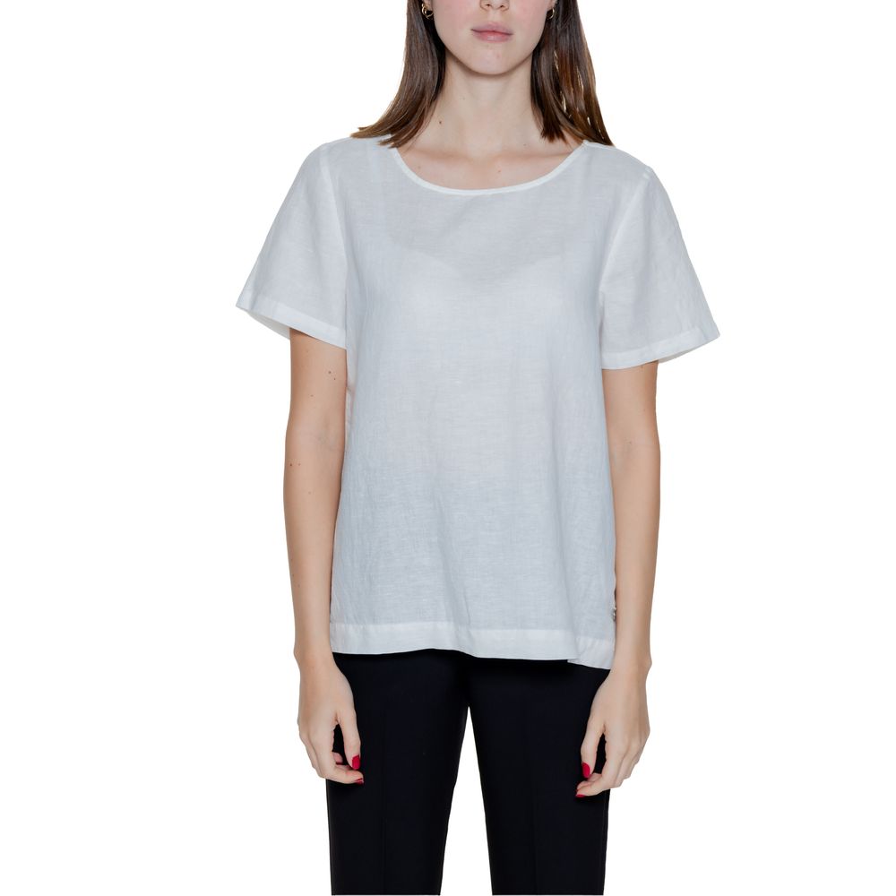 Street One White Linen Blouse -   -  Street One.