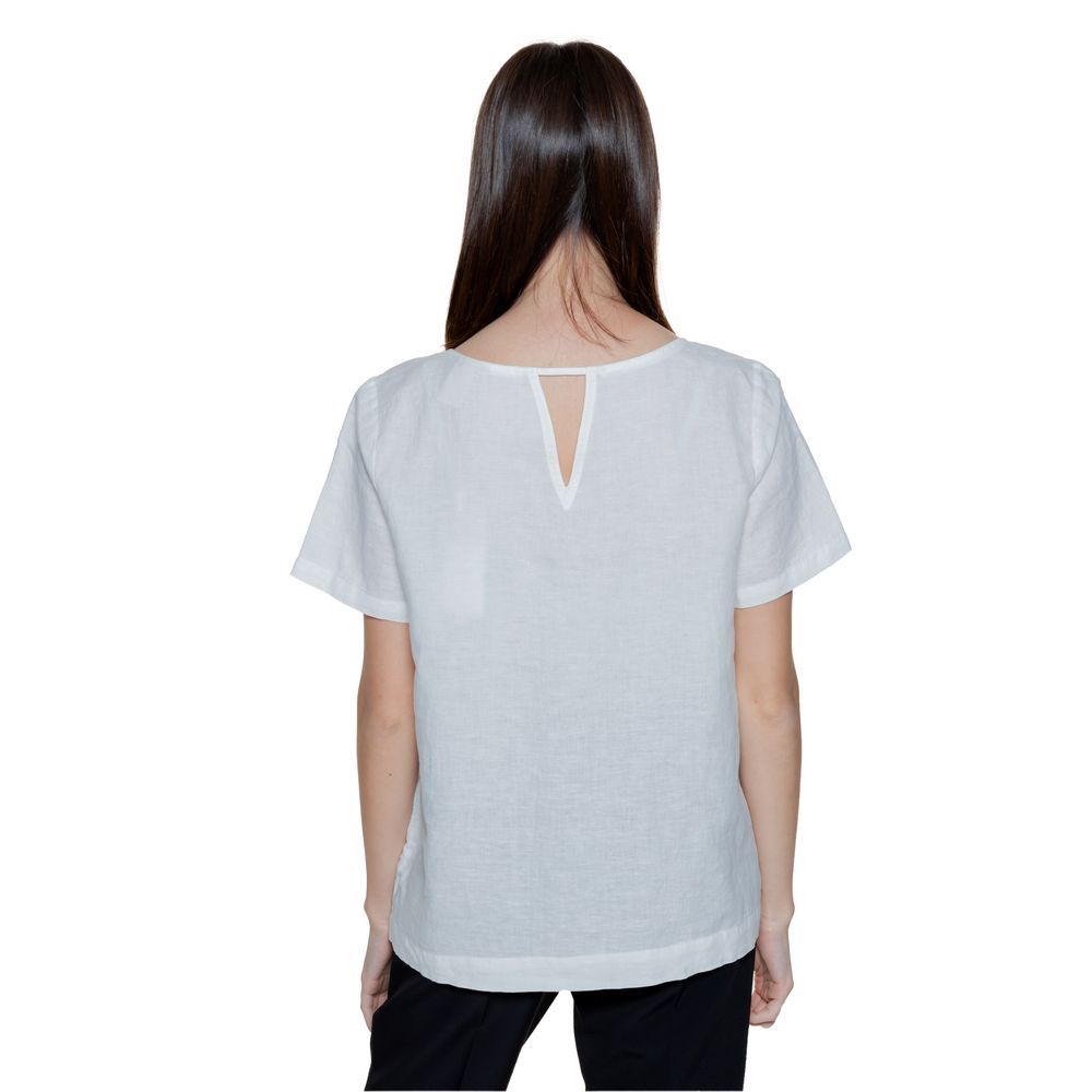Street One White Linen Blouse -   -  Street One.