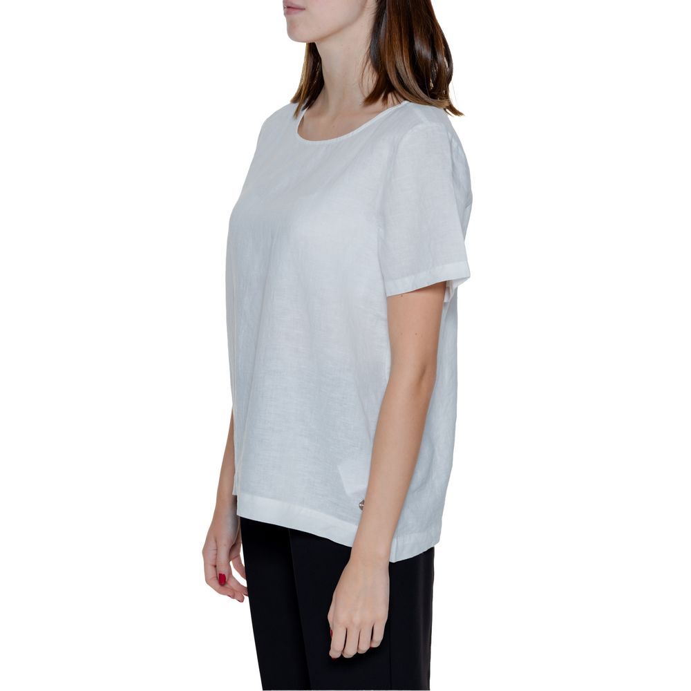 Street One White Linen Blouse -   -  Street One.