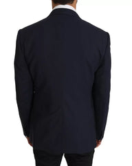 Dolce & Gabbana Blue Wool MARTINI Blazer Vest 2 Piece -   -  Dolce & Gabbana.