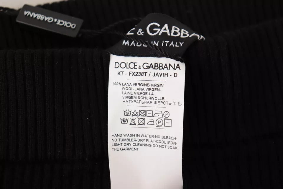 Dolce & Gabbana Black High Waist Stretch Pants Tights -   -  Dolce & Gabbana.