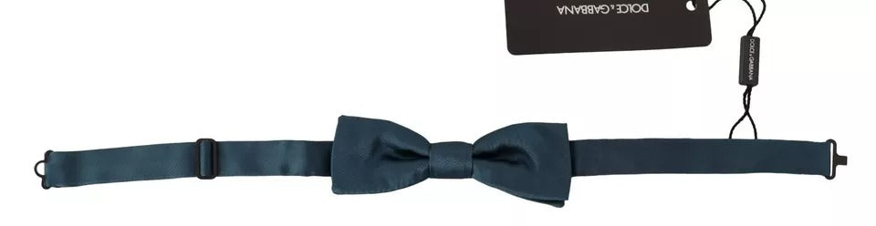 Dolce & Gabbana Blue 100% Silk Adjustable Neck Bow Tie Mens -   -  Dolce & Gabbana.