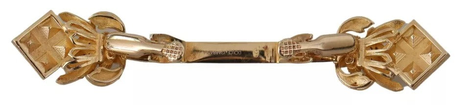 Dolce & Gabbana Gold Plated 925 Sterling Silver Crystal Collar Stop Brooch -   -  Dolce & Gabbana.