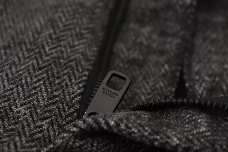 Dolce & Gabbana Gray Chevron Viscose Skinny Pants -   -  Dolce & Gabbana.