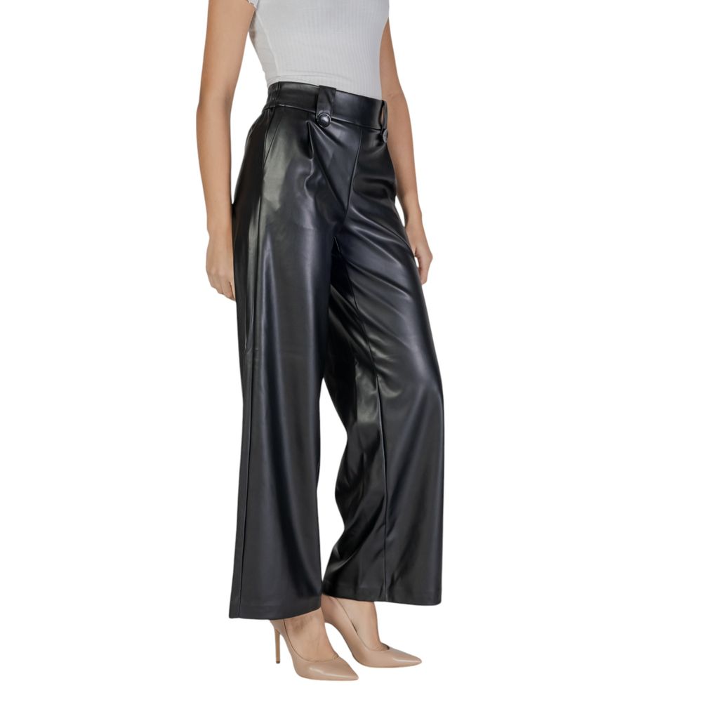 Only Black Polyester Pant -   -  Only.