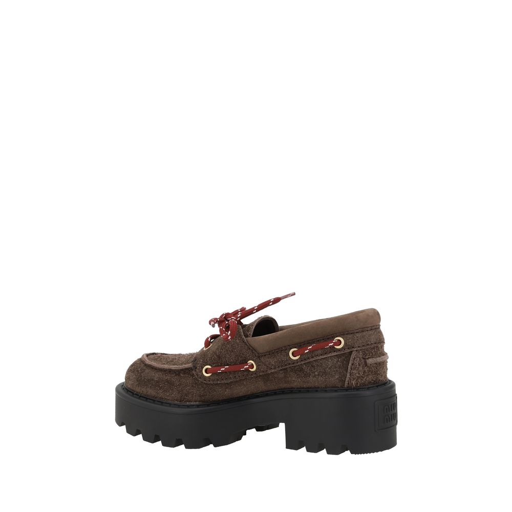 Miu Miu Chunky sole Loafers -   -  Miu Miu.