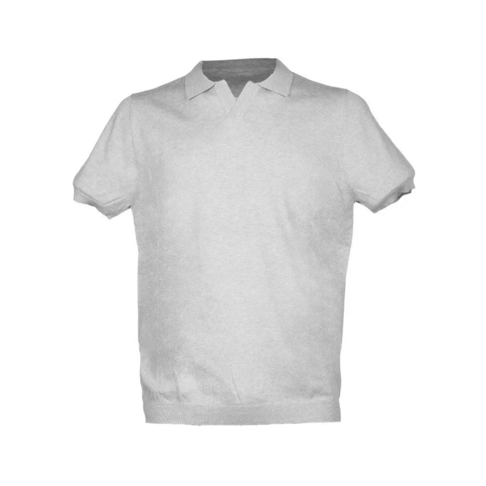 People Of Shibuya Gray Cotton Polo Shirt -   -  People Of Shibuya.