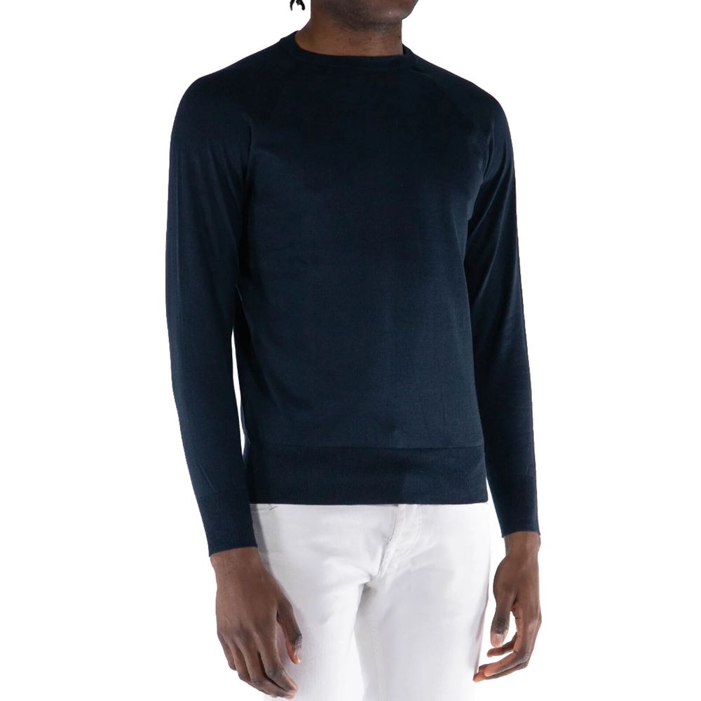 People Of Shibuya Blue Cotton Sweater -   -  People Of Shibuya.