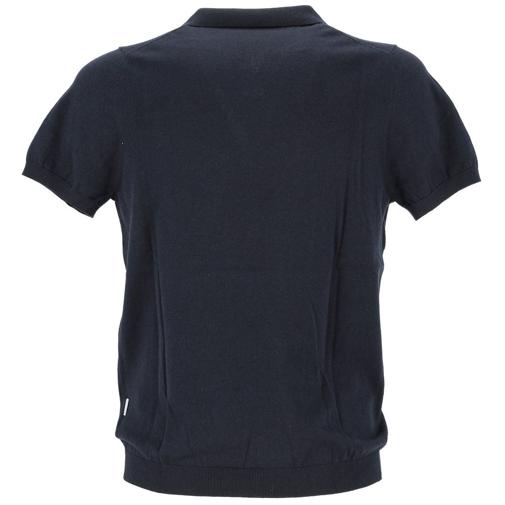 People Of Shibuya Blue Cotton Polo Shirt -   -  People Of Shibuya.