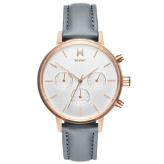 MVMT Gray Leather Watch -   -  MVMT.
