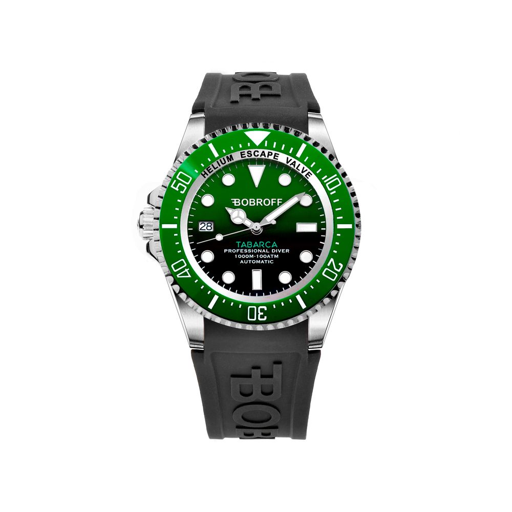 Bobroff Black Rubber Watch -   -  Bobroff.