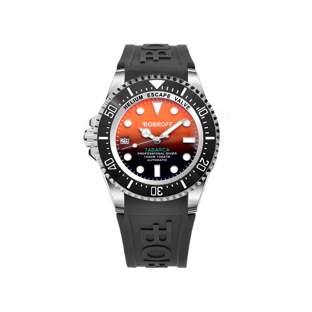 Bobroff Black Rubber Watch -   -  Bobroff.