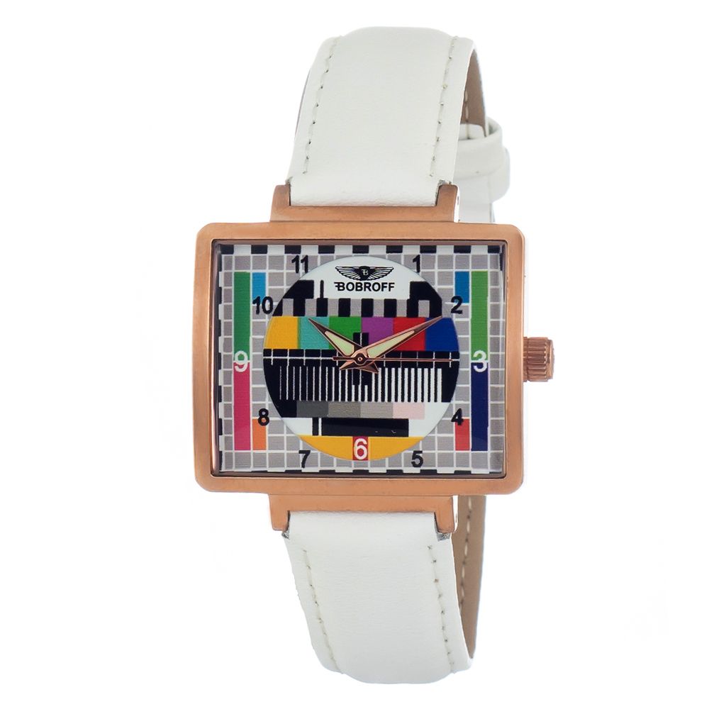 Bobroff White Leather Watch -   -  Bobroff.