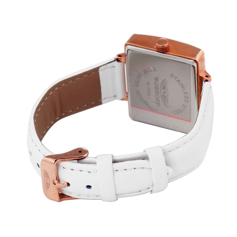 Bobroff White Leather Watch -   -  Bobroff.