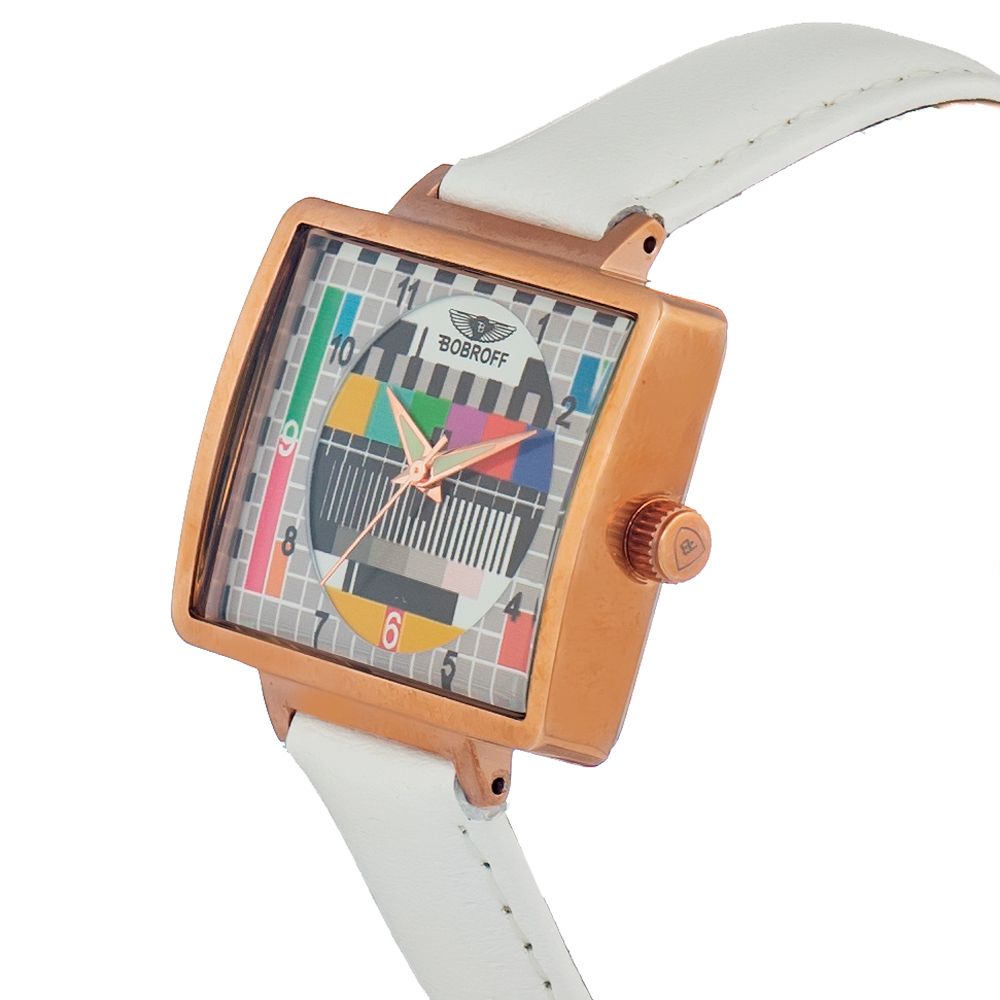 Bobroff White Leather Watch -   -  Bobroff.