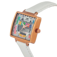 Bobroff White Leather Watch -   -  Bobroff.