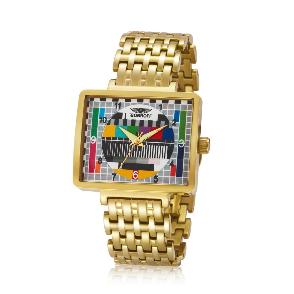 Bobroff Gold Stainless Steel Watch -   -  Bobroff.