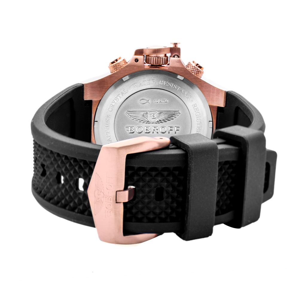 Bobroff Black Rubber Watch -   -  Bobroff.
