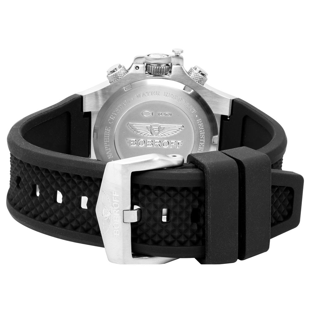 Bobroff Black Rubber Watch -   -  Bobroff.
