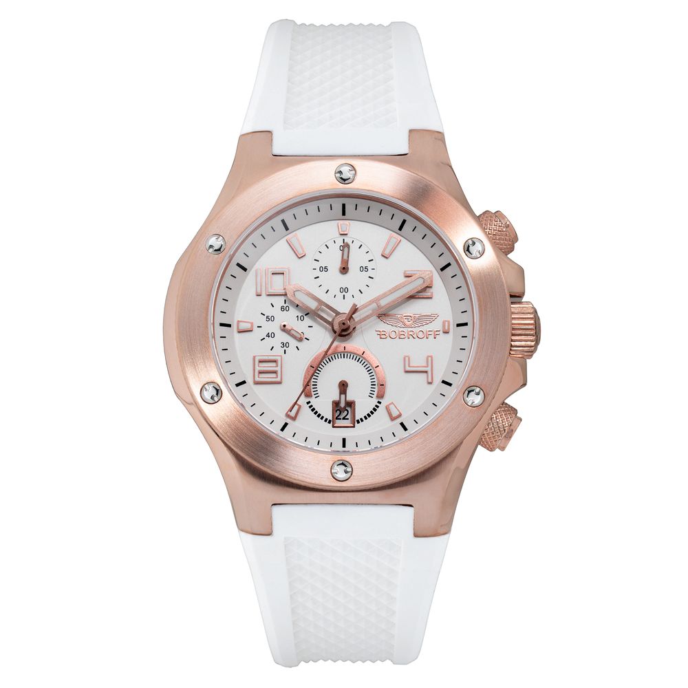 Bobroff White Rubber Watch -   -  Bobroff.