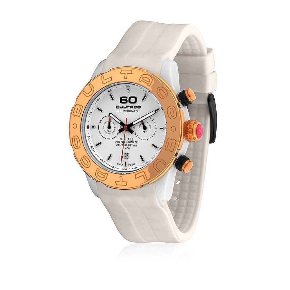 Bultaco White Rubber Watch -   -  Bultaco.