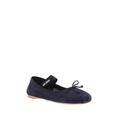 Miu Miu Suede Ballerinas -   -  Miu Miu.