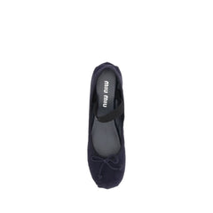 Miu Miu Suede Ballerinas -   -  Miu Miu.