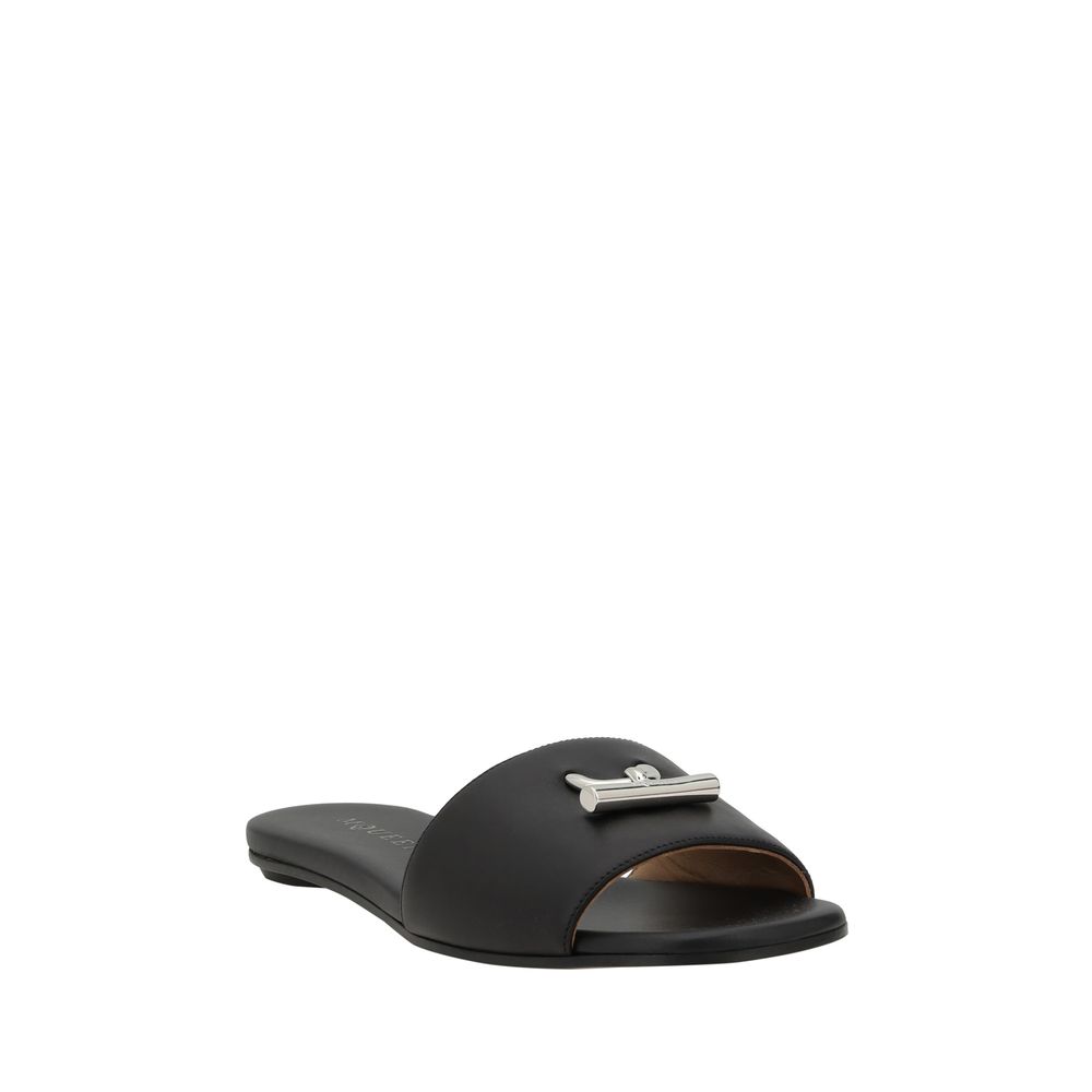 Alexander McQueen Leather Sandals -   -  Alexander McQueen.