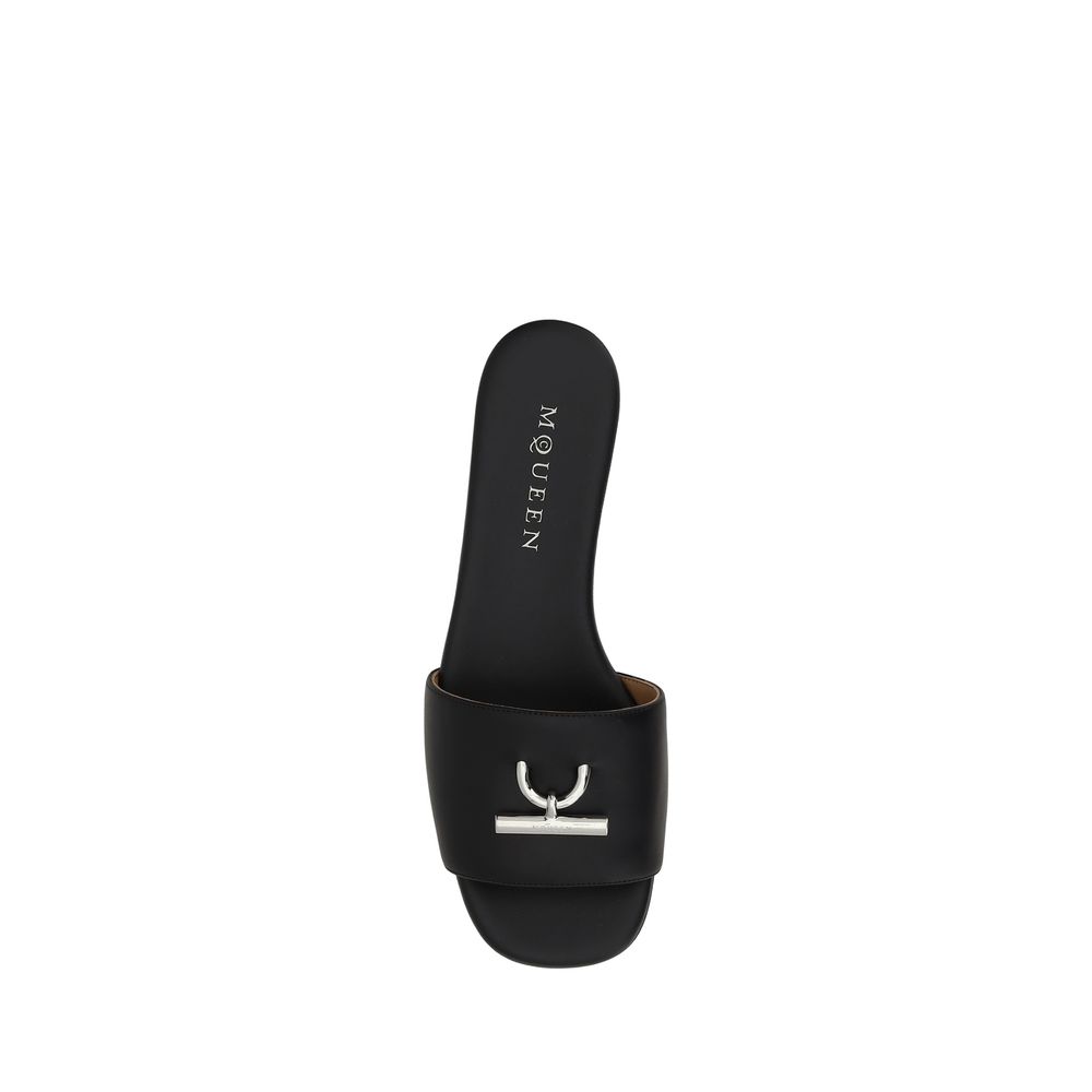 Alexander McQueen Leather Sandals -   -  Alexander McQueen.