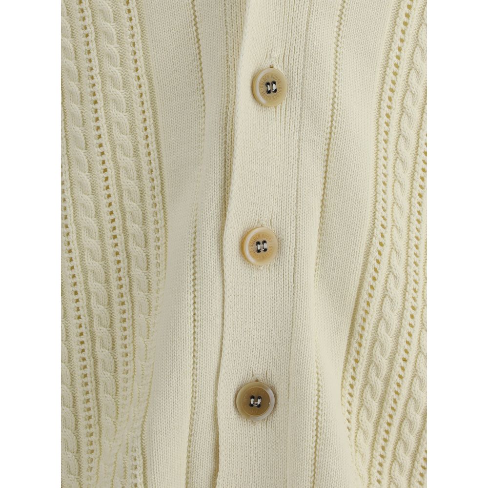 Golden Goose Cardigan with cables -   -  Golden Goose.