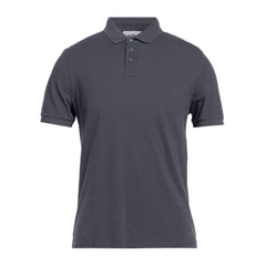 Alpha Studio Gray Cotton Polo Shirt -   -  Alpha Studio.
