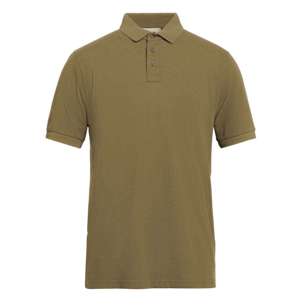 Alpha Studio Green Cotton Polo Shirt -   -  Alpha Studio.