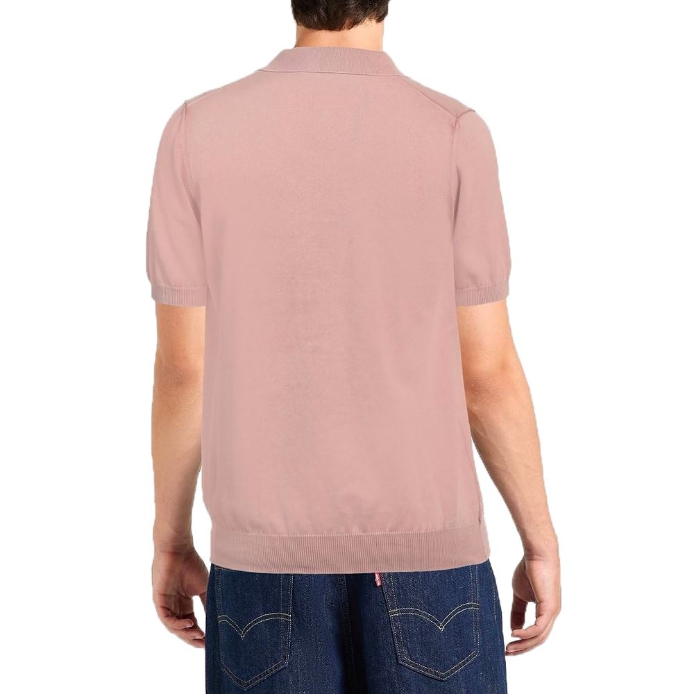 Alpha Studio Pink Cotton Polo Shirt -   -  Alpha Studio.