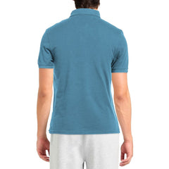 Alpha Studio Light Blue Cotton Men Polo Shirt -   -  Alpha Studio.