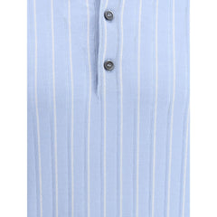Brioni Striped Polo Sweater -   -  Brioni.