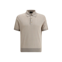 Brioni Striped Polo Sweater -   -  Brioni.