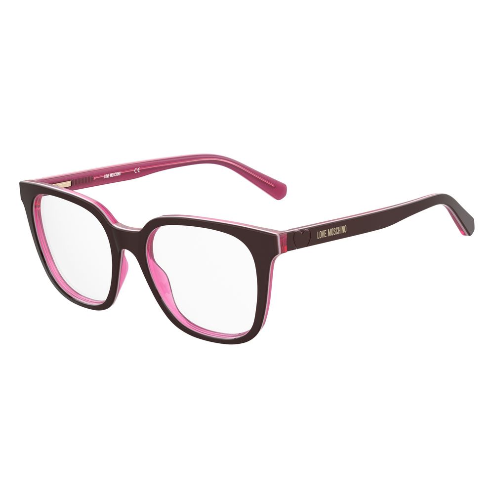 Love Moschino Burgundy Acetate Frames -   -  Love Moschino.