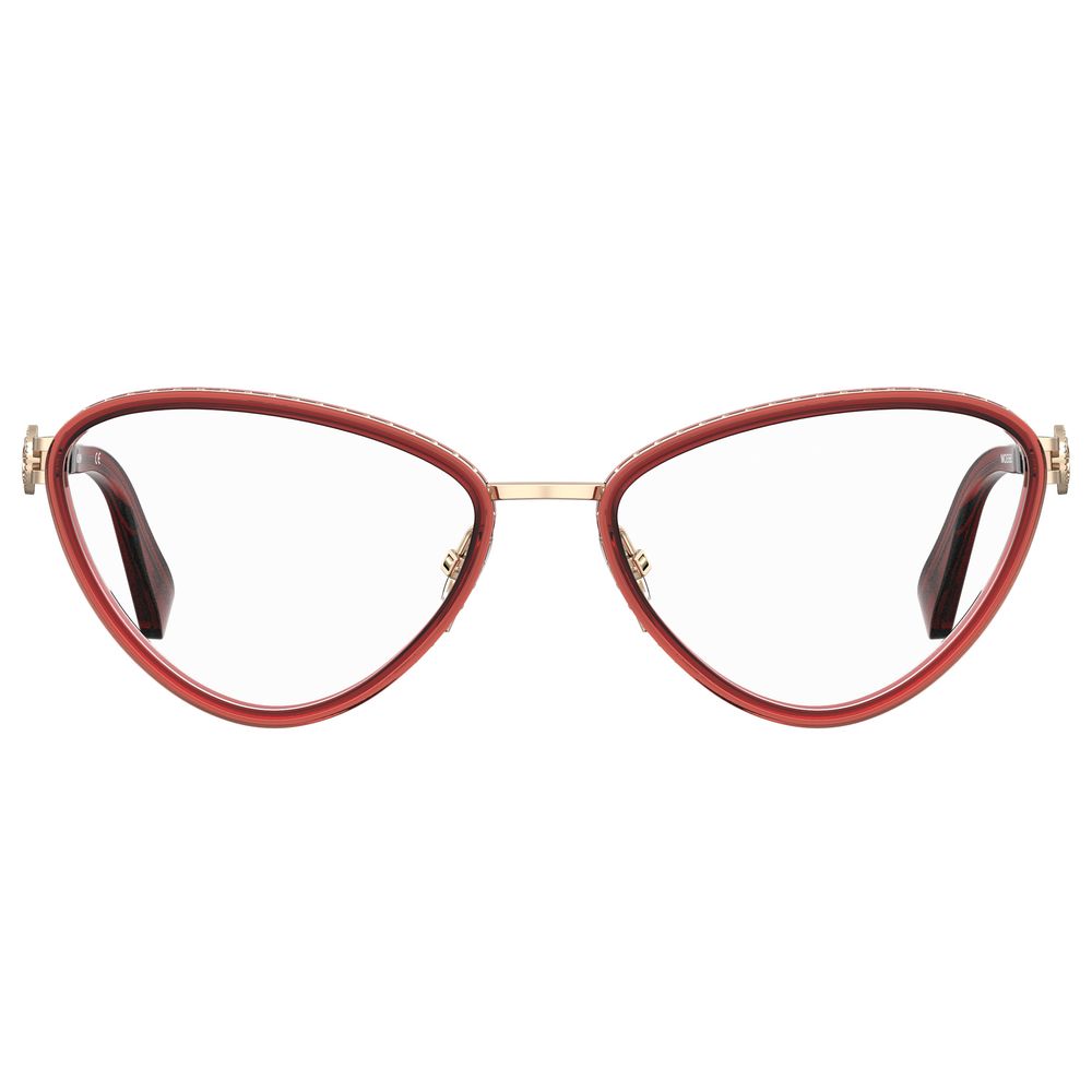 Moschino Burgundy Metal Frames -   -  Moschino.