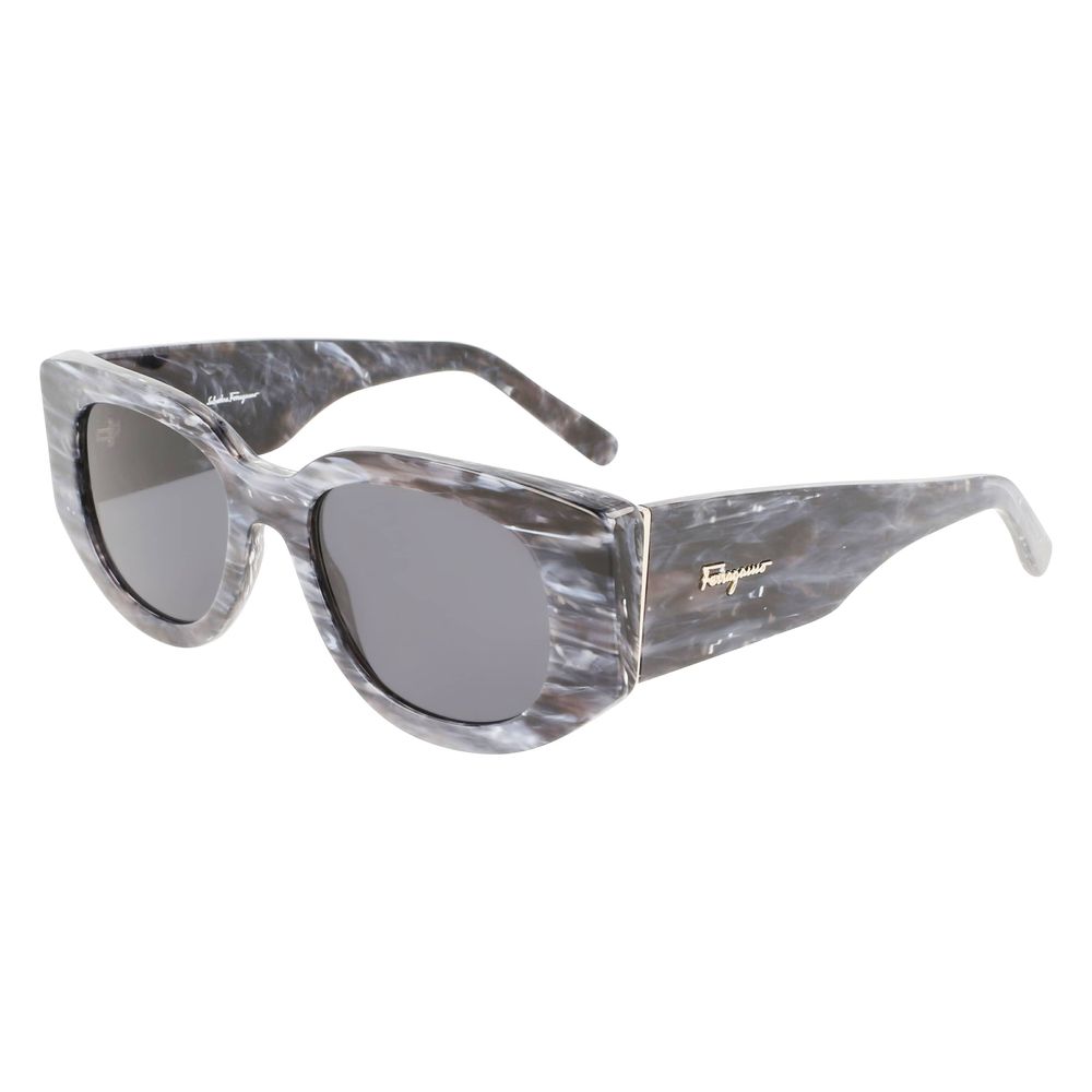 Ferragamo Gray Haircalf Sunglasses -  Jewellery, Women -  Ferragamo.