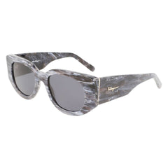 Ferragamo Gray Haircalf Sunglasses -  Jewellery, Women -  Ferragamo.