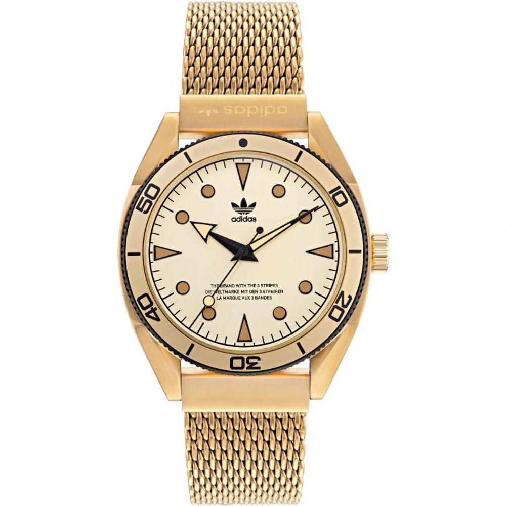 Adidas Gold Stainless Steel Watch -   -  Adidas.