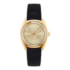 Adidas Black Leather Watch -   -  Adidas.