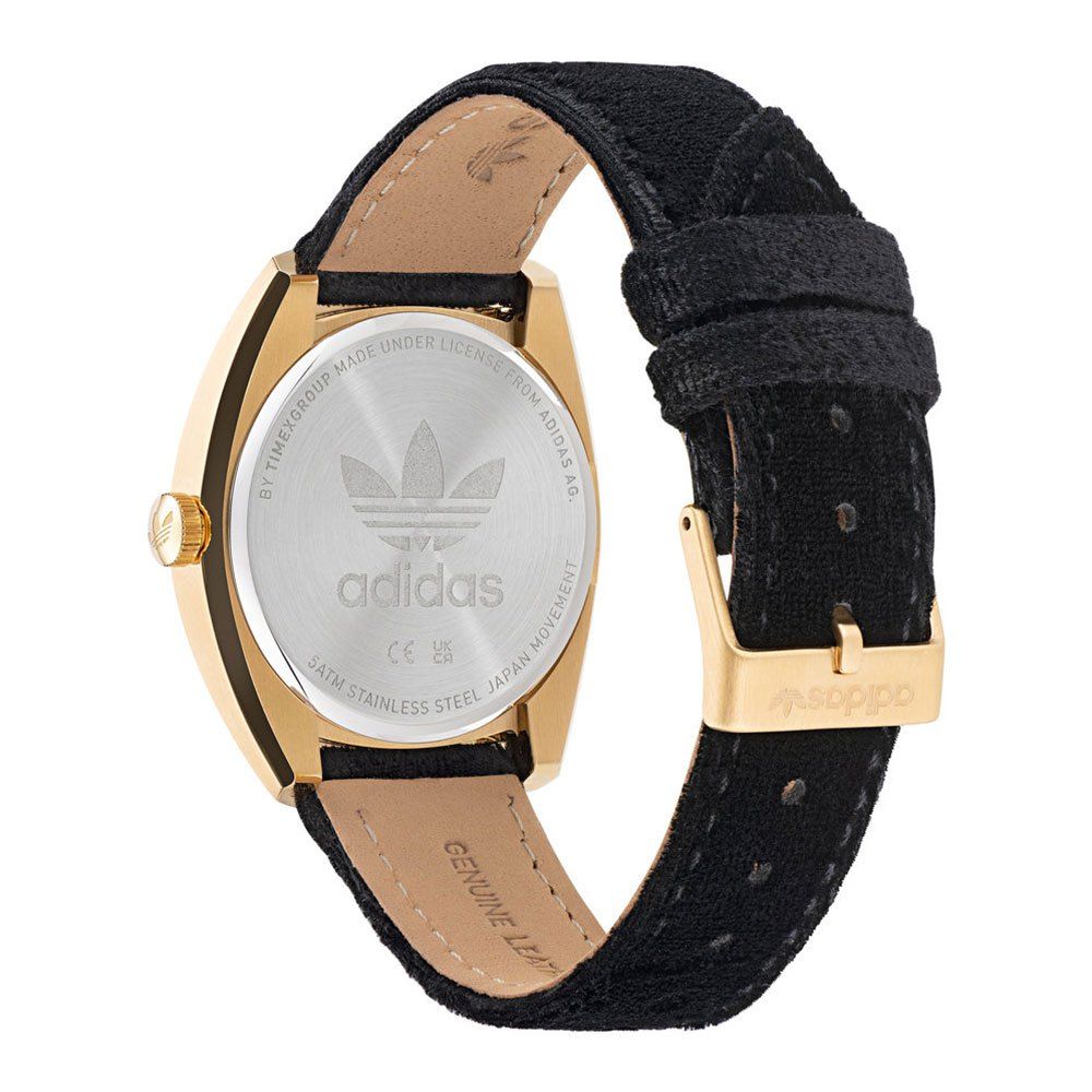 Adidas Black Leather Watch -   -  Adidas.