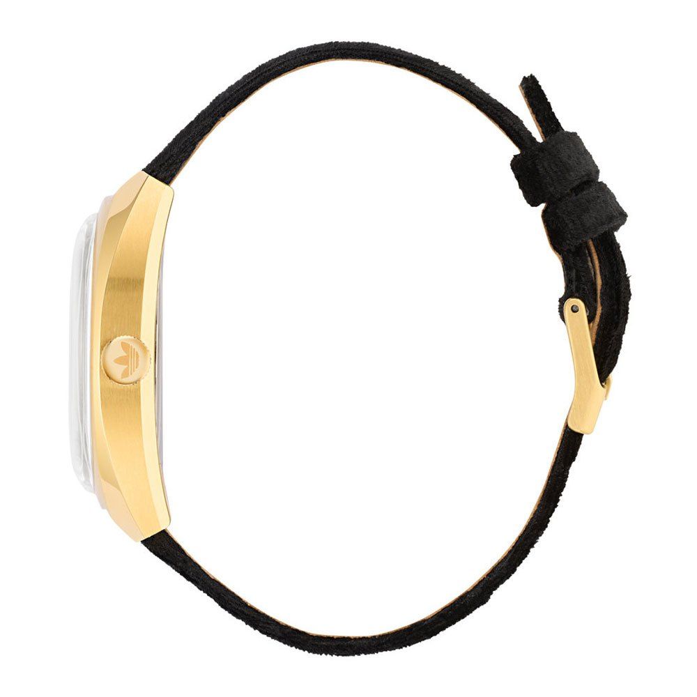 Adidas Black Leather Watch -   -  Adidas.