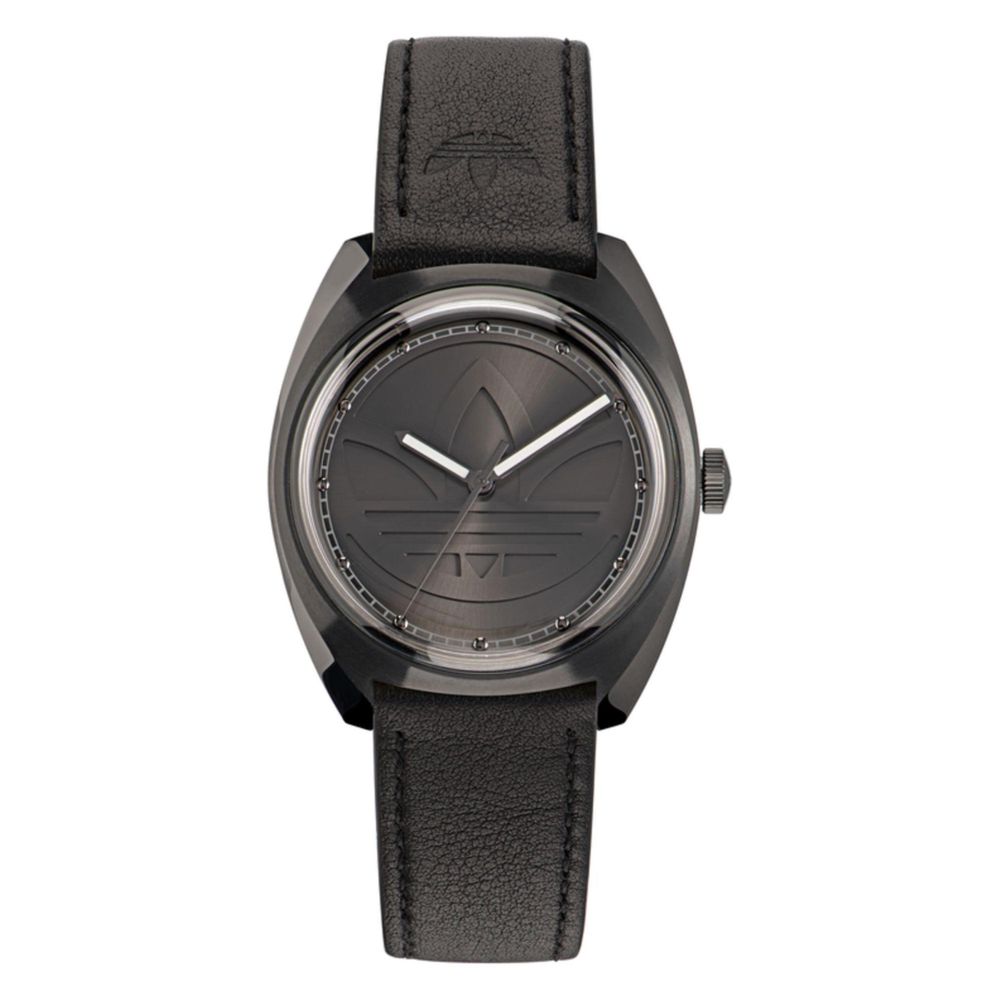 Adidas Black Leather Watch -   -  Adidas.