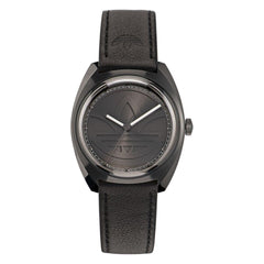 Adidas Black Leather Watch -   -  Adidas.