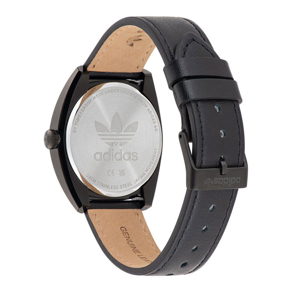 Adidas Black Leather Watch -   -  Adidas.