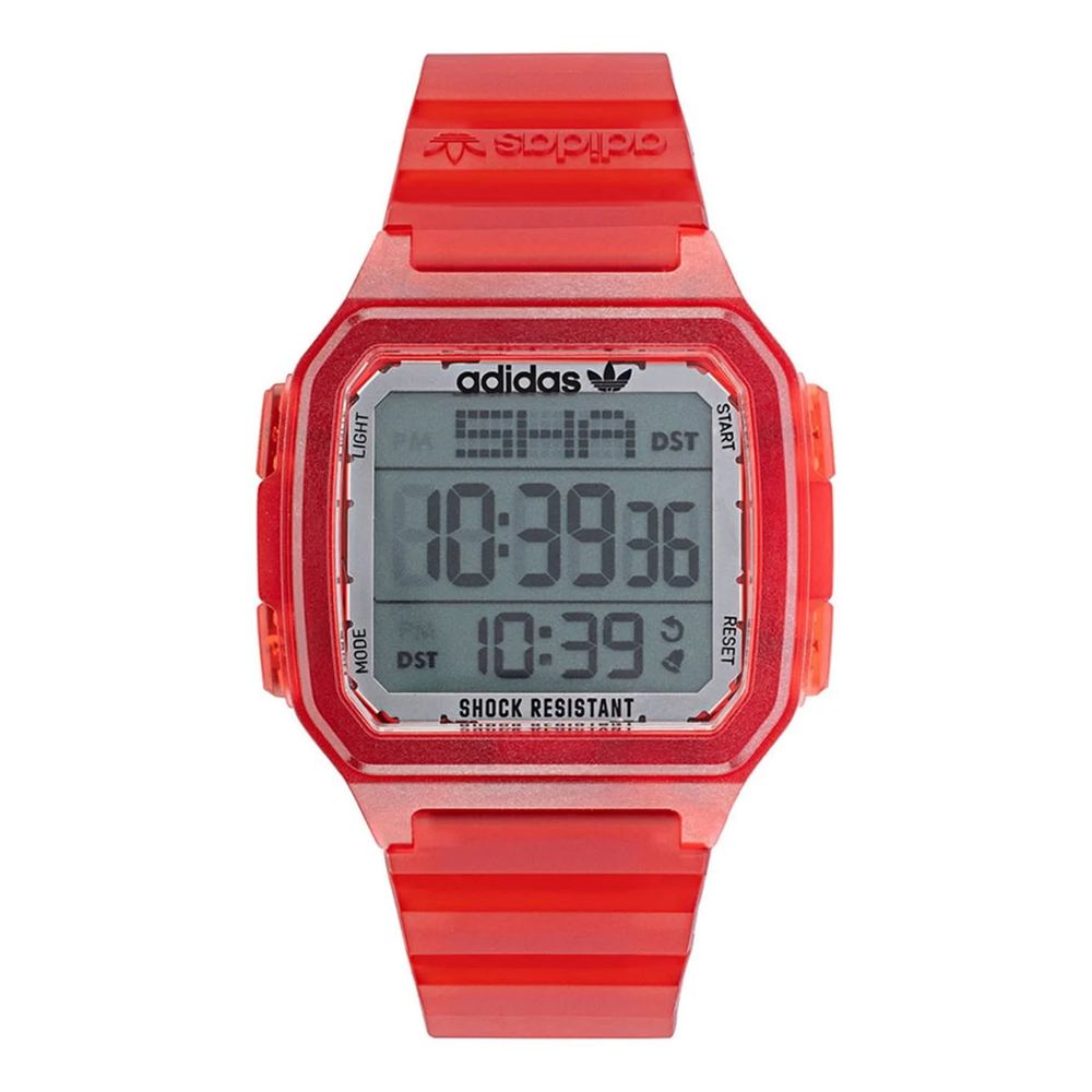 Adidas Red Resin Watch -   -  Adidas.
